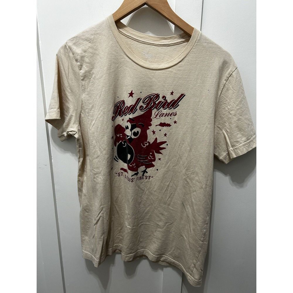 Red Bird Lanes St. Louis Bowling Alley Short-Sleeve Unisex T-Shirt Retro Large - Picture 1 of 6